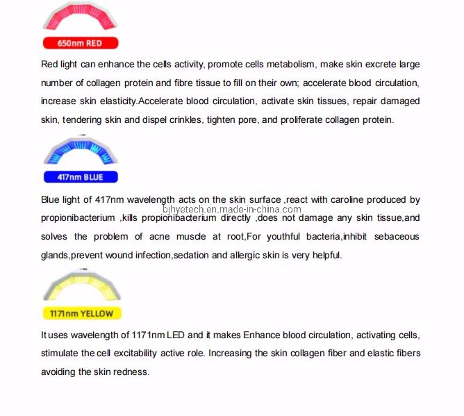 Skin Treatment Bio LED Face PDT 7 Color LED PDT Bio-Light Therapy / PDT LED Light Therapy Machine