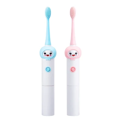 Brosse à dents électronique pour enfants, brosse à dents électrique rechargeable pour enfants, étanche à l'eau