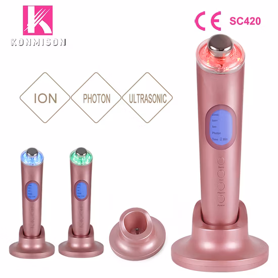 Machine multifonctionnelle de beauté d'ion de thérapie de lumière de LED d'utilisation à la maison multifonctionnelle