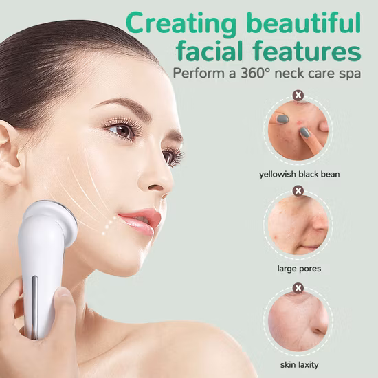 EMS Micro Current Lifting et Serrage Intelligent Color Light V-Face Beauty Massager